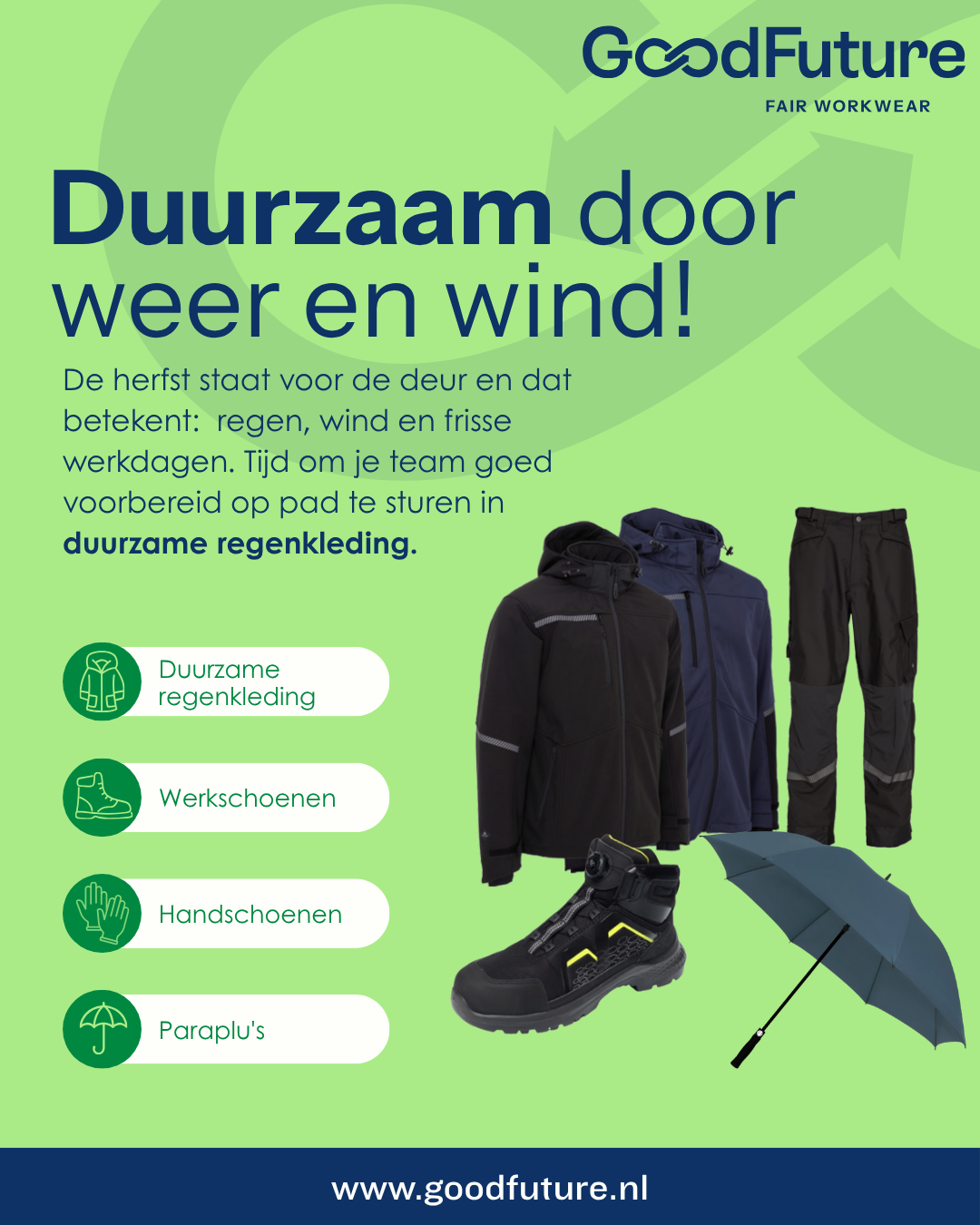 Regenkleding post